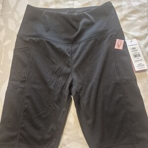 Legend Black High-Rise Shorts with Side Pockets